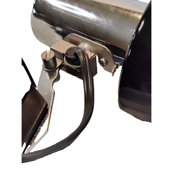 Vintage Black Electric Portable Lamp Adjustable E58113-Tested Works!-Light - Picture 8 of 10